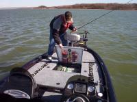 On the water showing the quick to  retreiveing baits