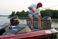 Use any lid setup to hang your large baits and know where the are at when you need them